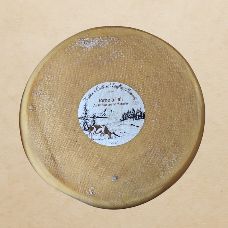 meule Tomme à l'Ail du Jura